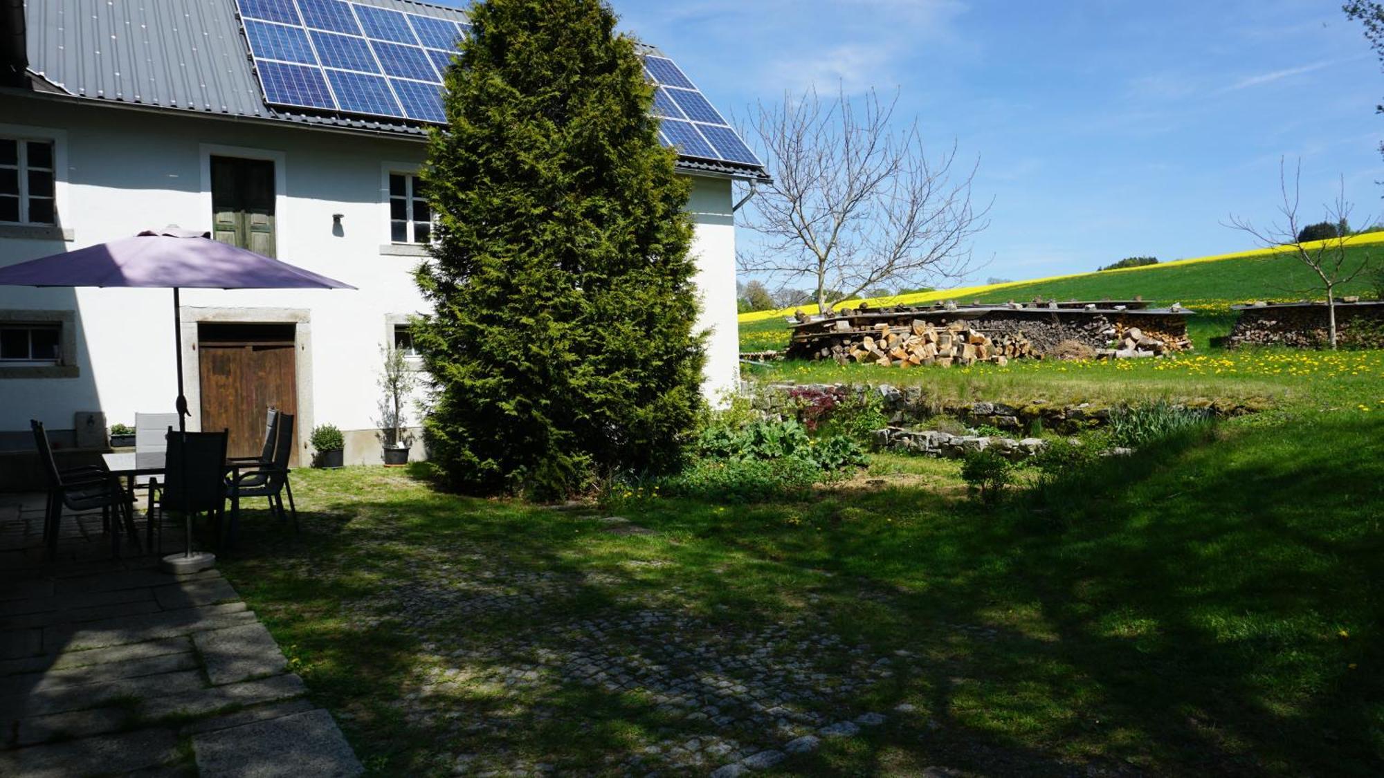 Ferienwohnung Im Bauernhaus Im Fichtelgebirge Gefrees Dış mekan fotoğraf